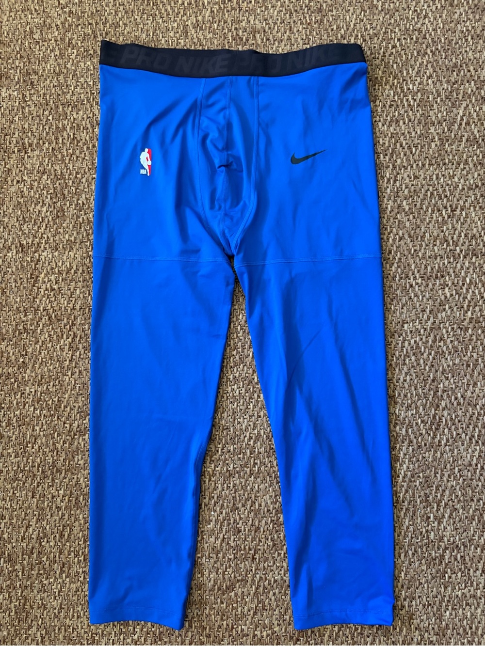 Nike Pro NBA Player Issued Full Length Compression Tights Blue Size 3XL-Tall